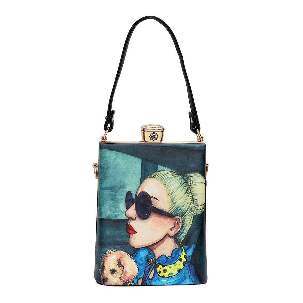 Lady Printed Top Handle Mini Bag / Crossbody Bag
: 3