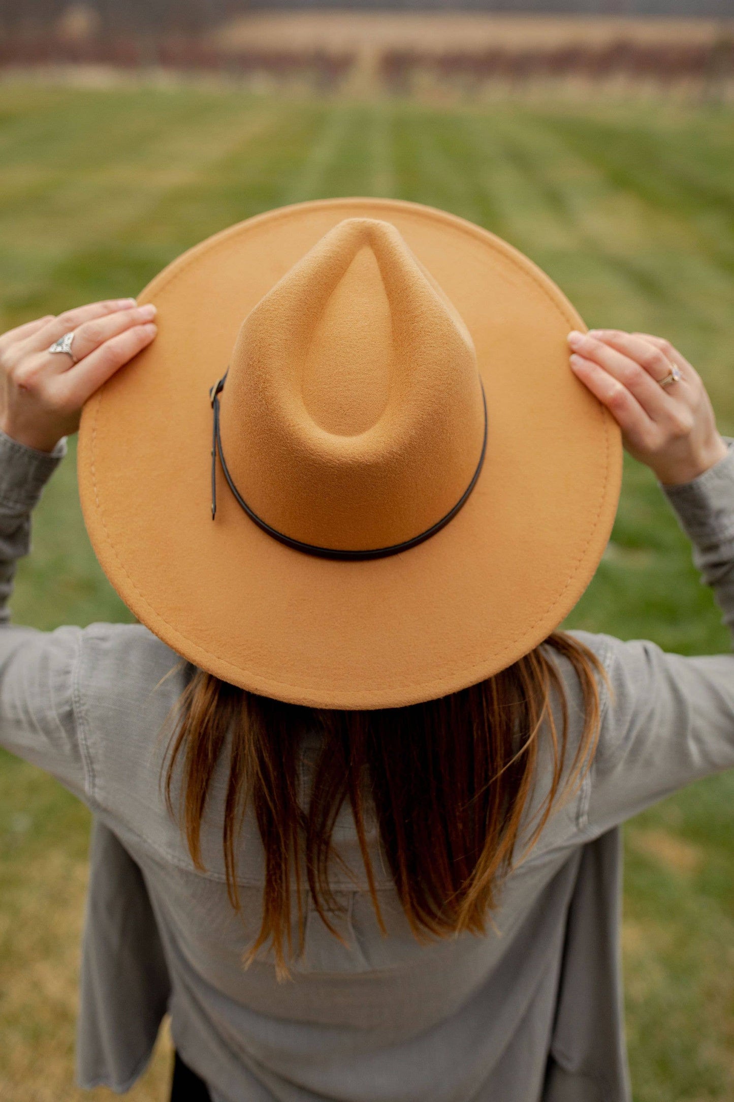 Wide Brim Hat w/ Belt - Camel ETA AUG 30