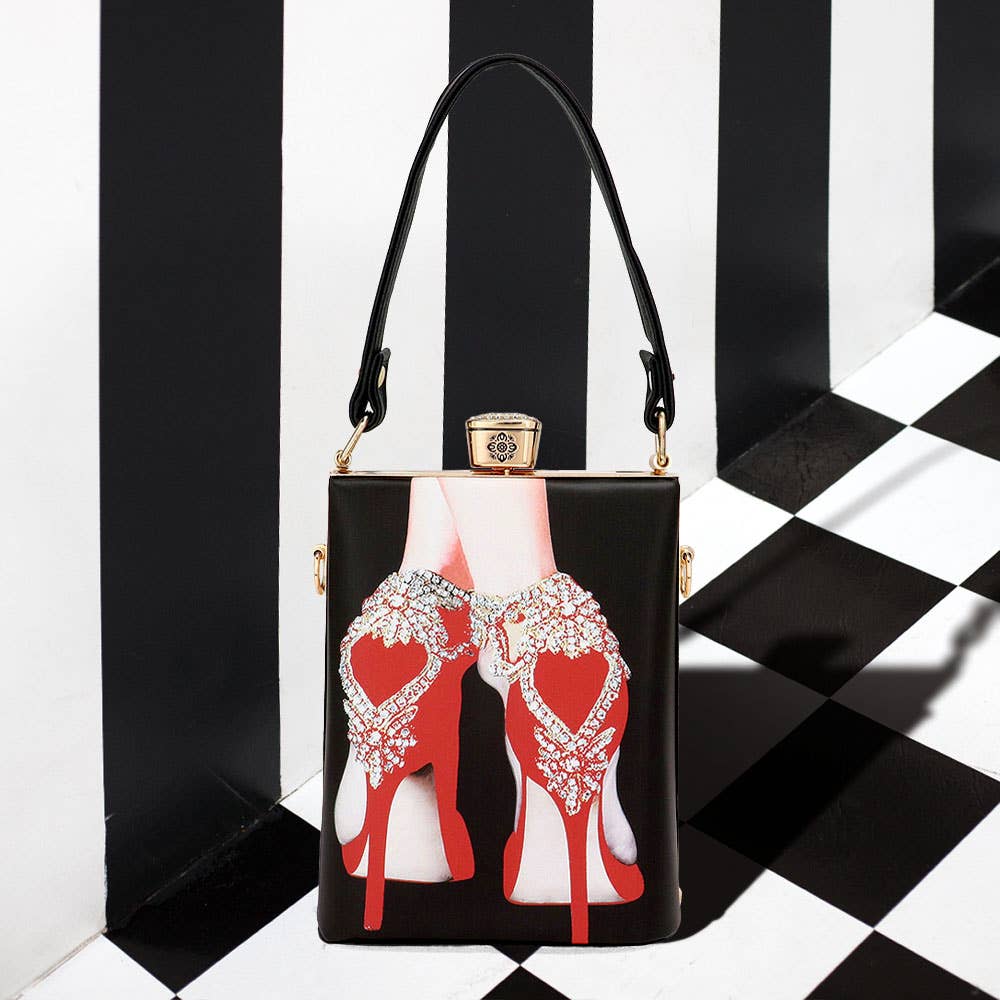 Lady Printed Top Handle Mini Bag / Crossbody Bag
: 6