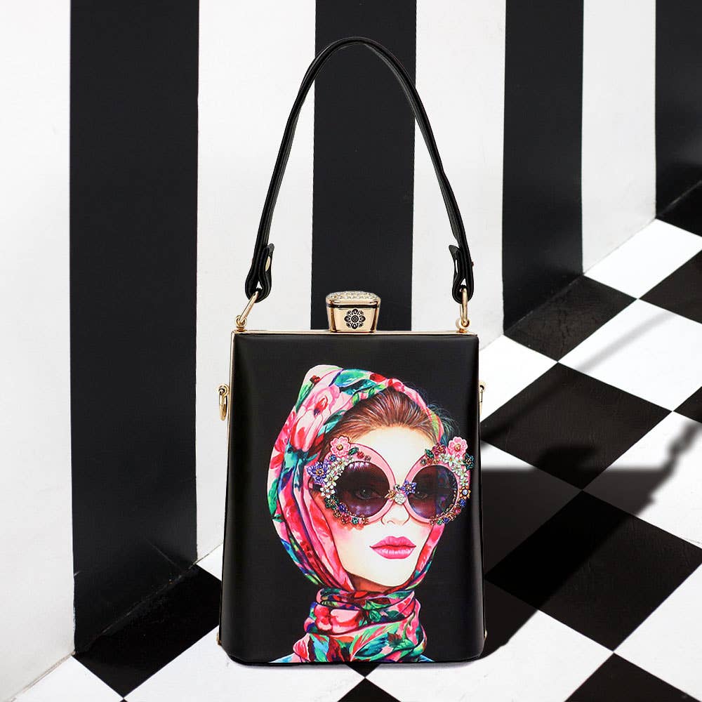 Lady Printed Top Handle Mini Bag / Crossbody Bag
: 6