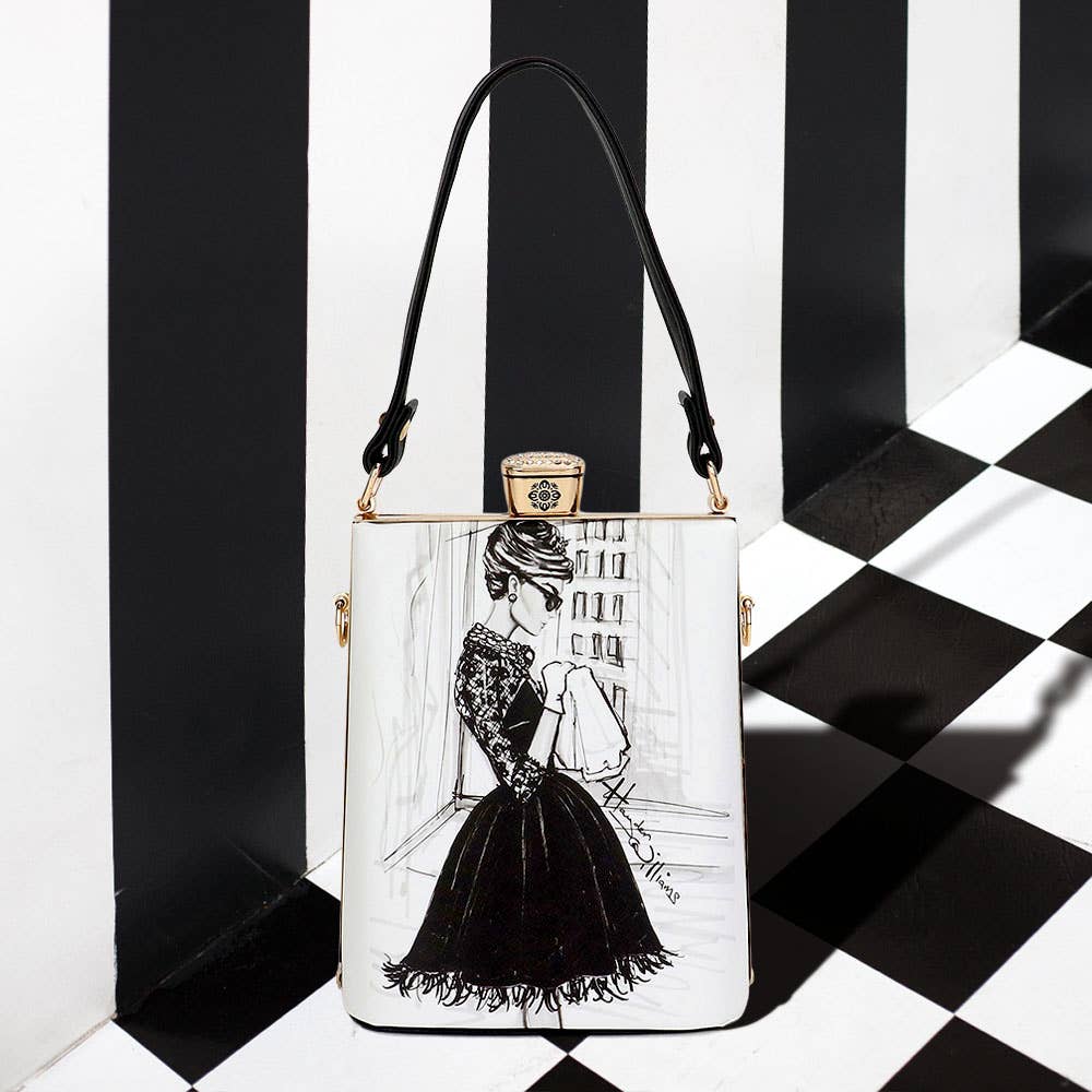 Lady Printed Top Handle Mini Bag / Crossbody Bag
: 3