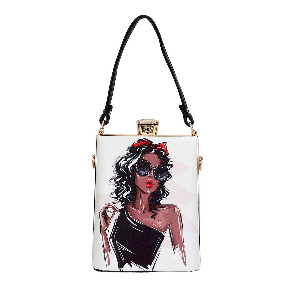 Lady Printed Top Handle Mini Bag / Crossbody Bag
: 3