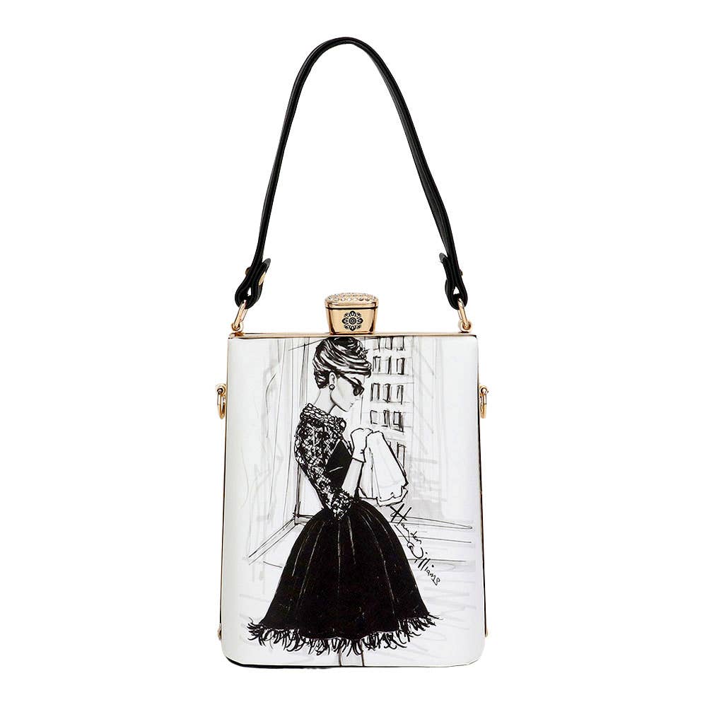 Lady Printed Top Handle Mini Bag / Crossbody Bag
: 3