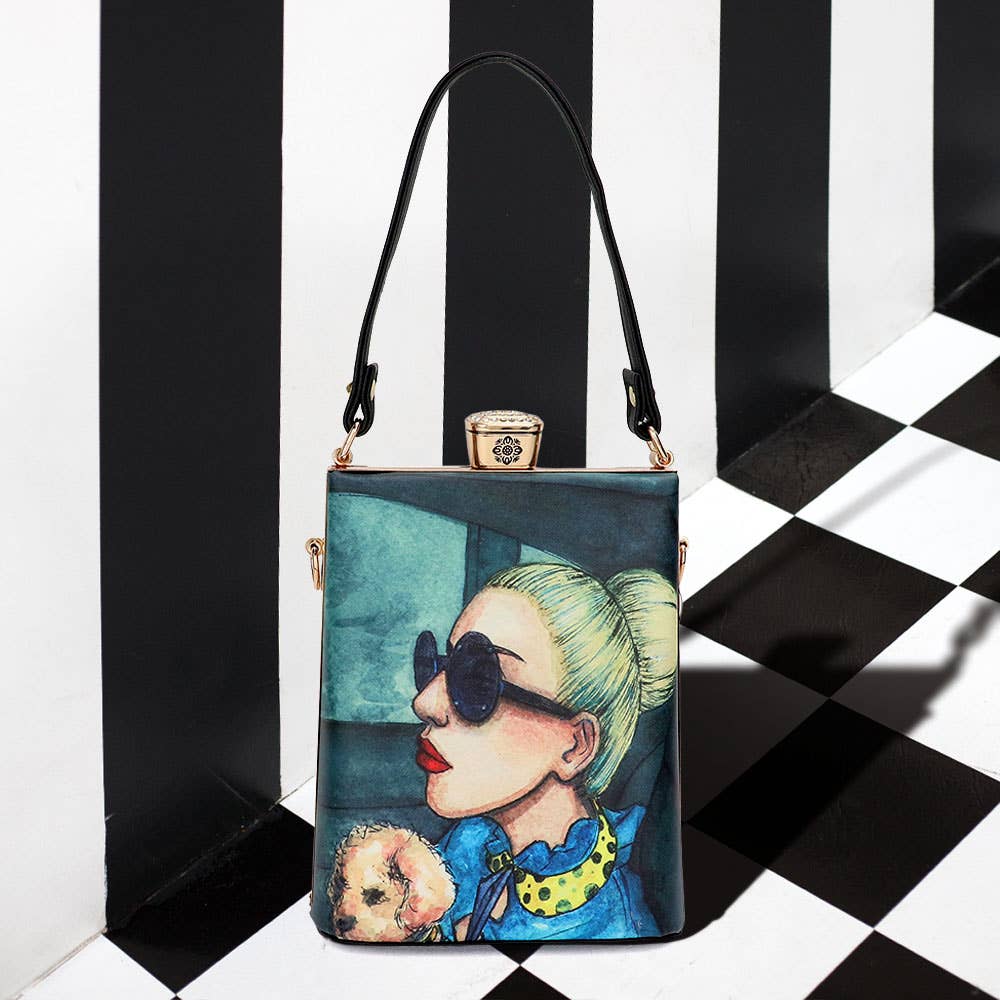 Lady Printed Top Handle Mini Bag / Crossbody Bag
: 3