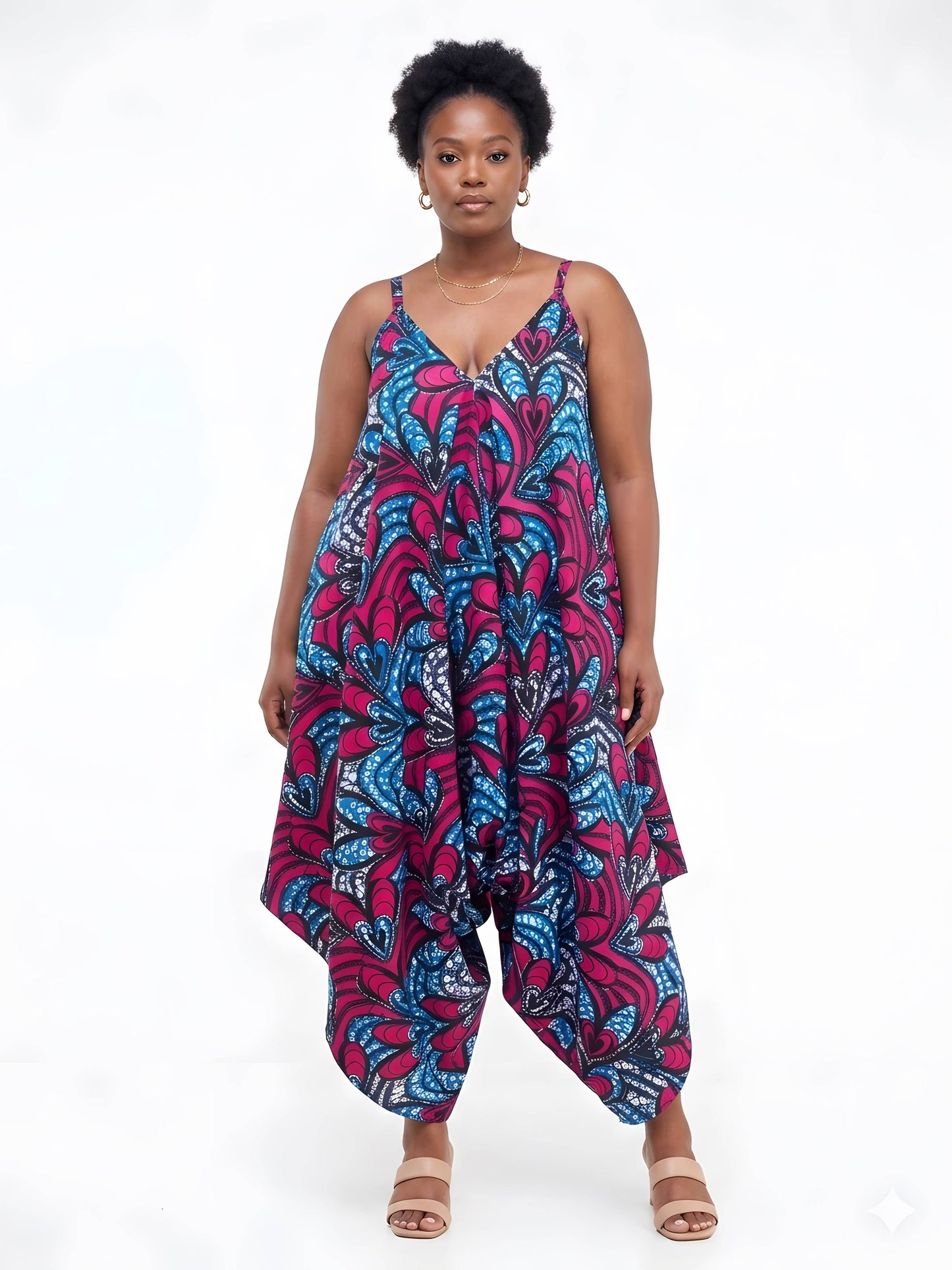 African Print Harem Jumpsuit | One Size
