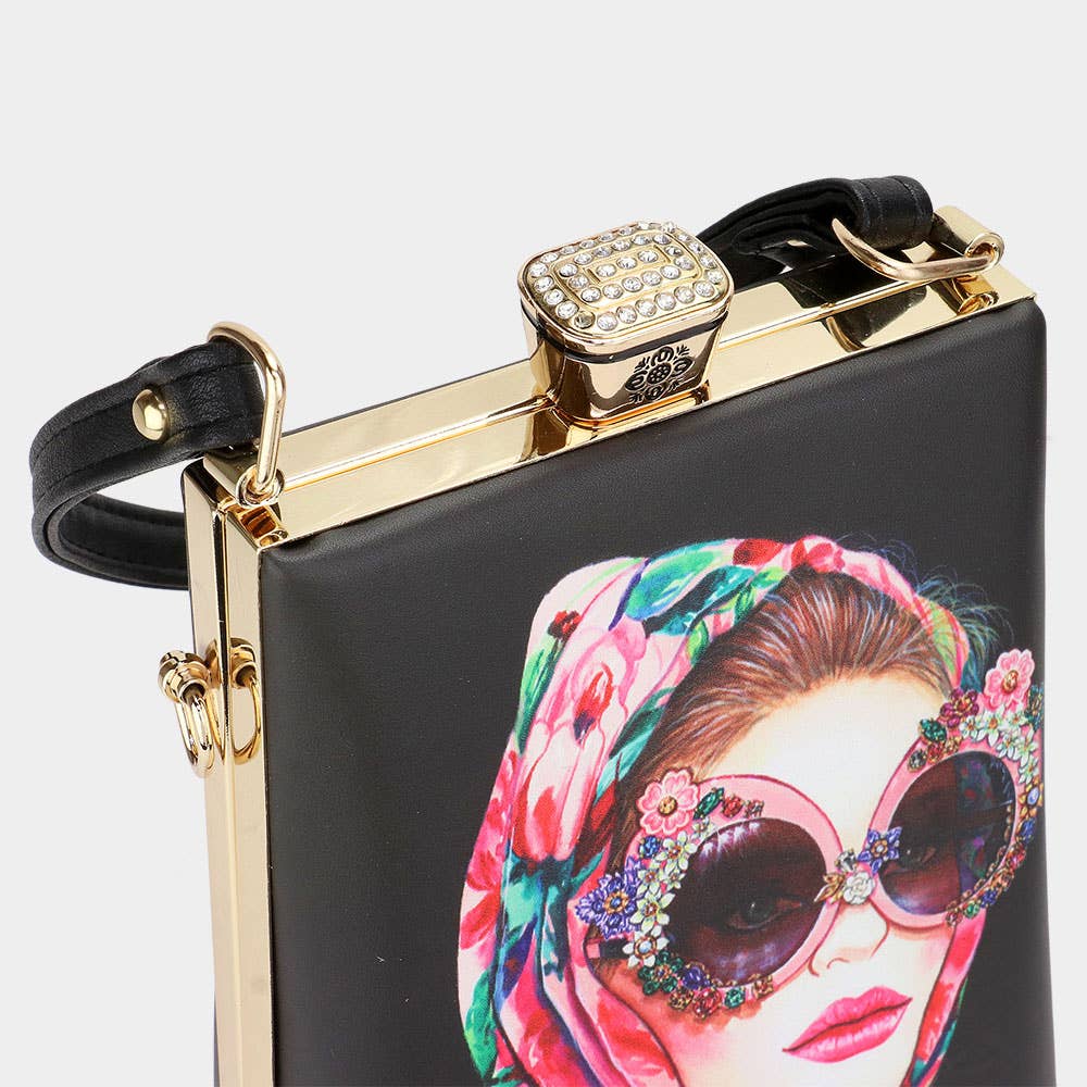 Lady Printed Top Handle Mini Bag / Crossbody Bag
: 3