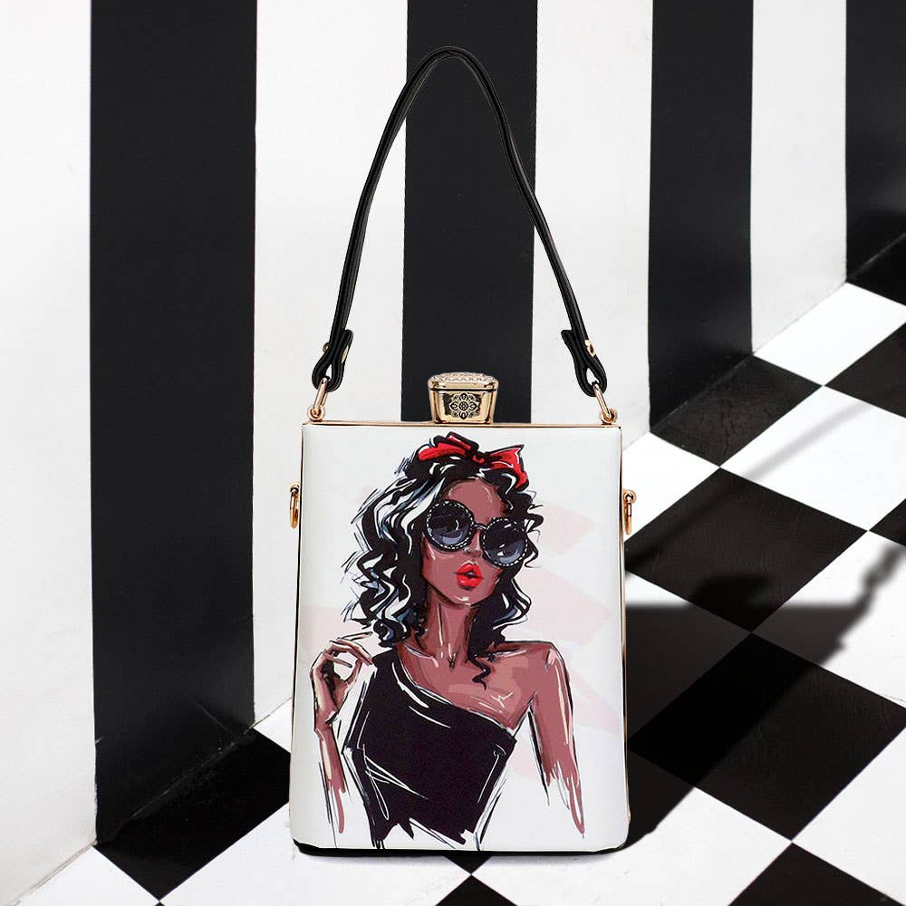 Lady Printed Top Handle Mini Bag / Crossbody Bag
: 6