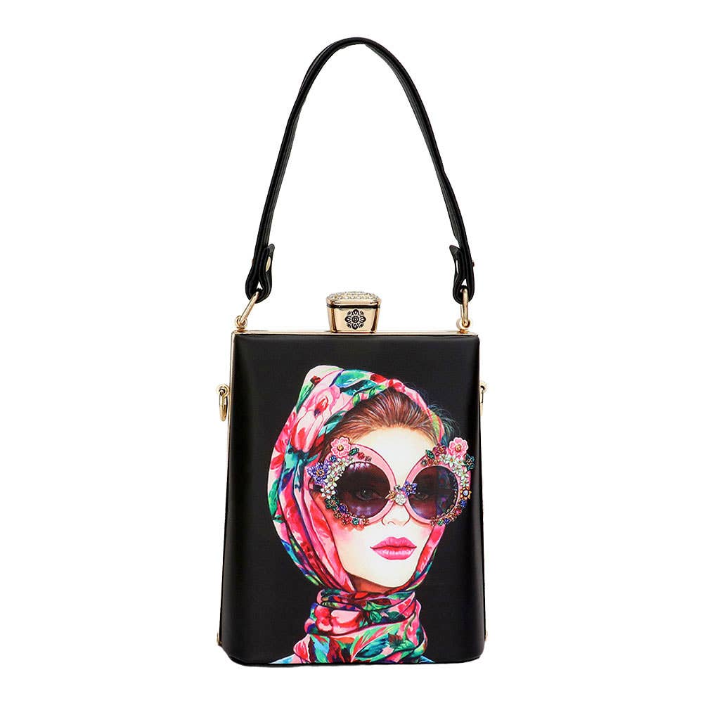 Lady Printed Top Handle Mini Bag / Crossbody Bag
: 3