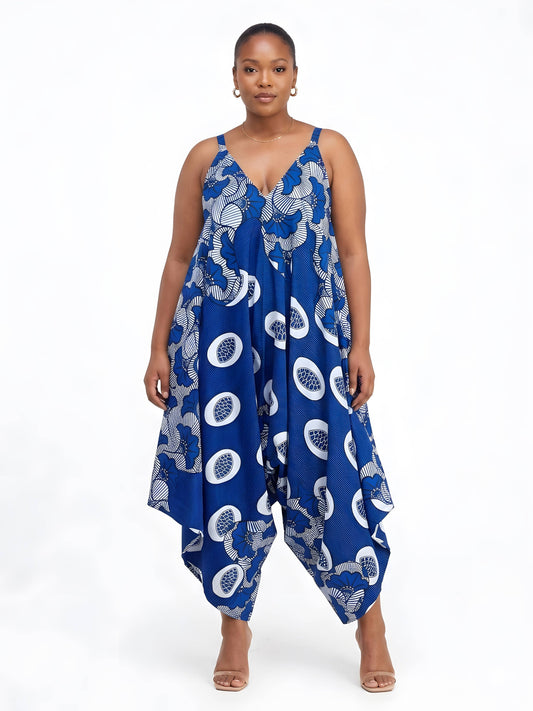 African Print Harem Jumpsuit | One Size