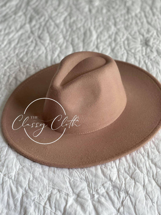 Wide Brim Hat w/ Belt - Cappuccino ETA AUG 30