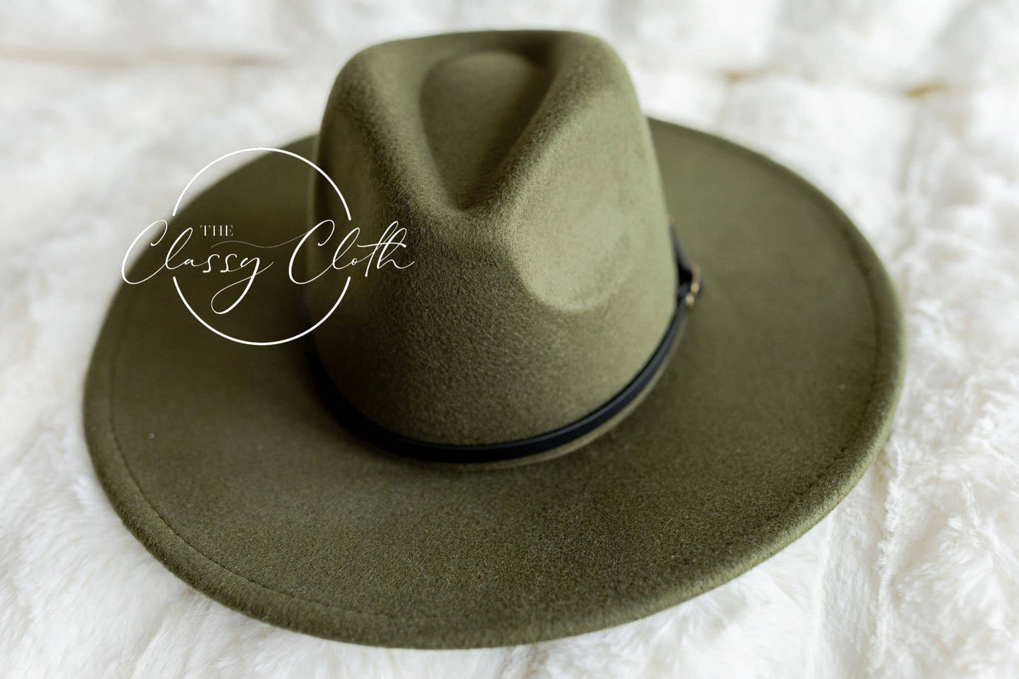 Wide Brim Hat w/ Belt - Dark Olive ETA AUG 30