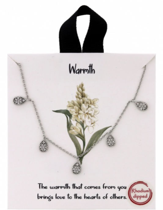 Positivity Collection Cubic Zirconia Necklace Warmth